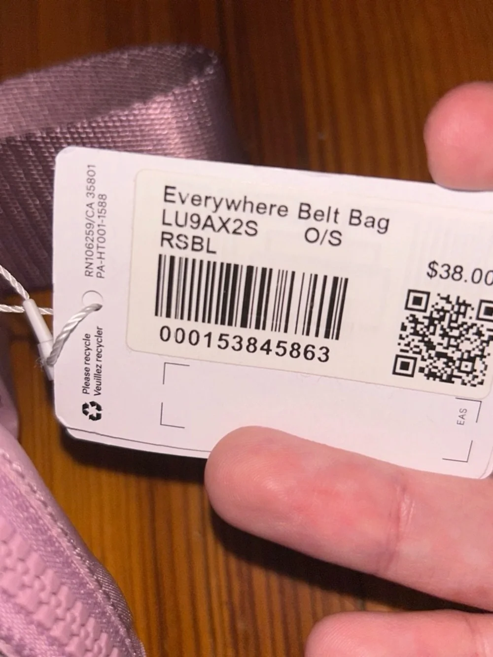 Lululemon 1L belt bag RSBL